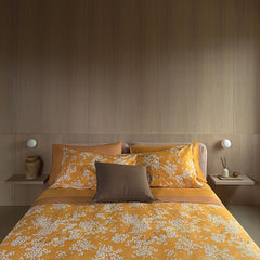 Parure copripiumino piazza e mezzo Kimono Fazzini var.Zucca