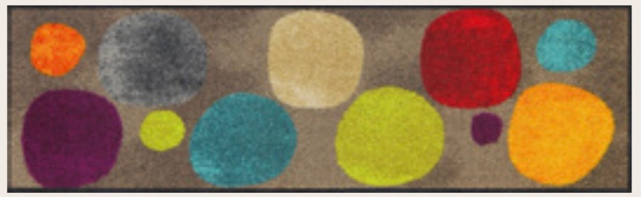 Efia Tappeto o zerbino 30 x 100 cm disegno Broken Dots