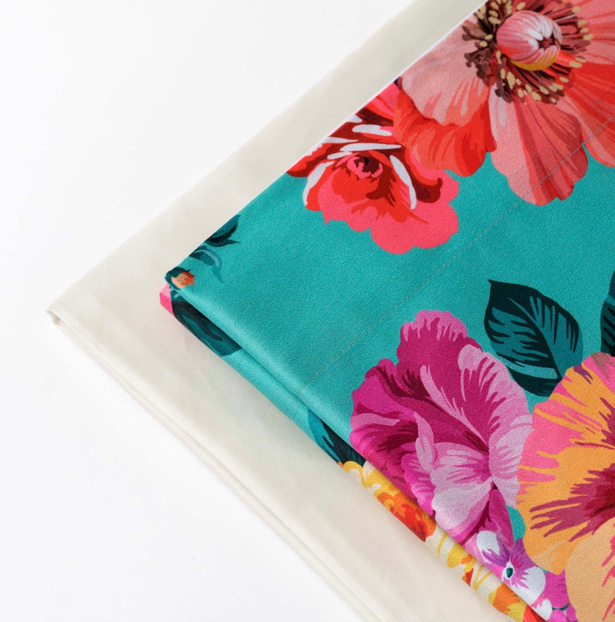 Completo lenzuola copriletto Gardenia verde menta