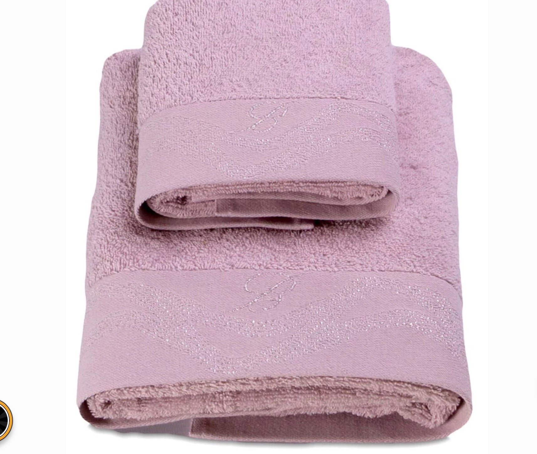 Set bagno 1+1 Crystelle Blumarine rosa