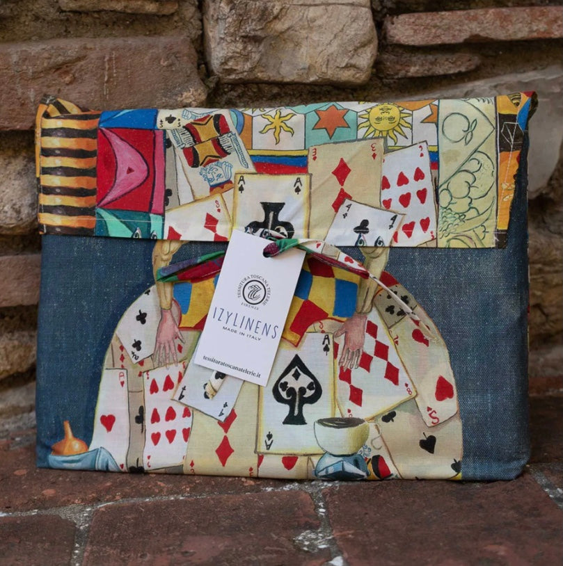 Completo lenzuola matrimoniale Brancaleone Carte Tessitura Toscana Telerie