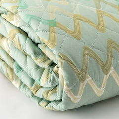 Copriletto trapuntato piazza e mezzo Jambo Riviera var. Verde