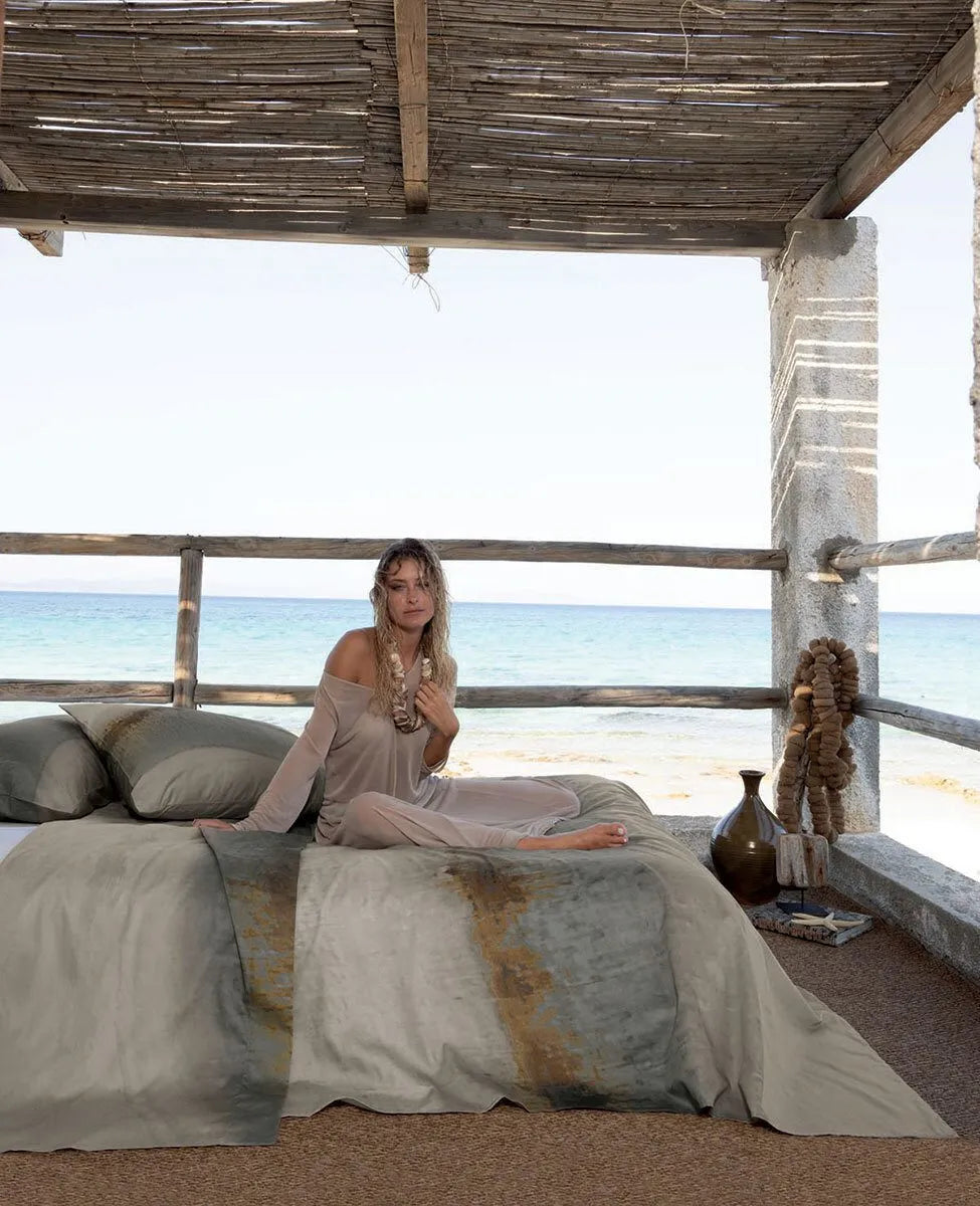 Completo lenzuola matrimoniale Iridiana Svad Dondi var. Sahara