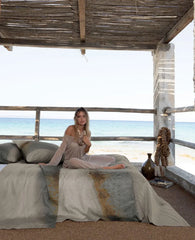 Completo lenzuola matrimoniale Iridiana Svad Dondi var. Sahara