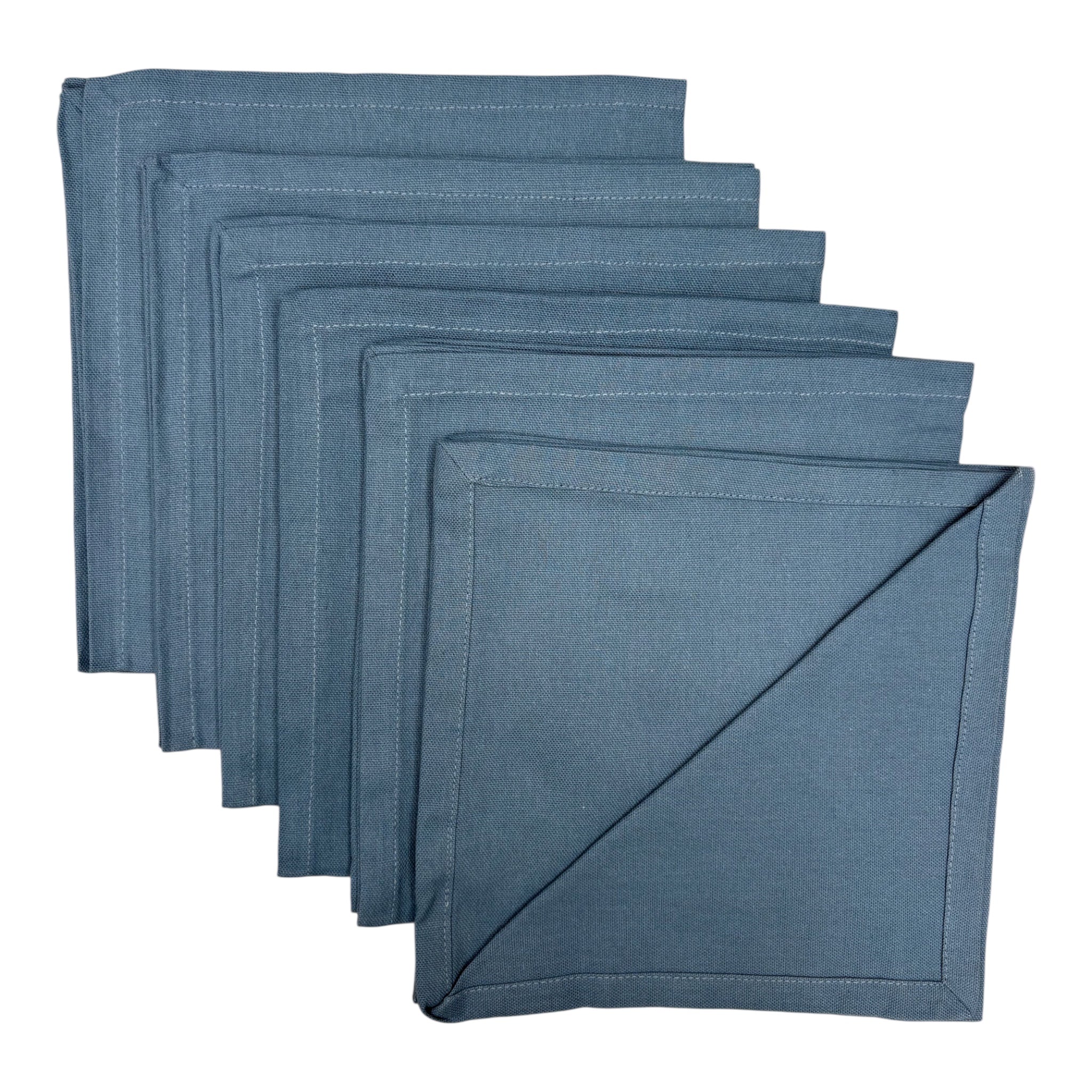 Set 6 tovaglioli in Puro Cotone var. Delfino Cavalieri Home Textile