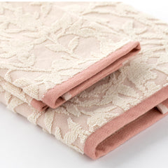 Coppia asciugamano 1 + 1 Flower Riviera var. Rosa