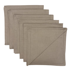 Set 6 tovaglioli in Puro Cotone var. Corda Cavalieri Home Textile