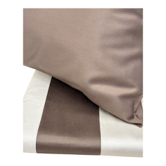 Completo matrimoniale Satin Dea Home Collection beige marrone
