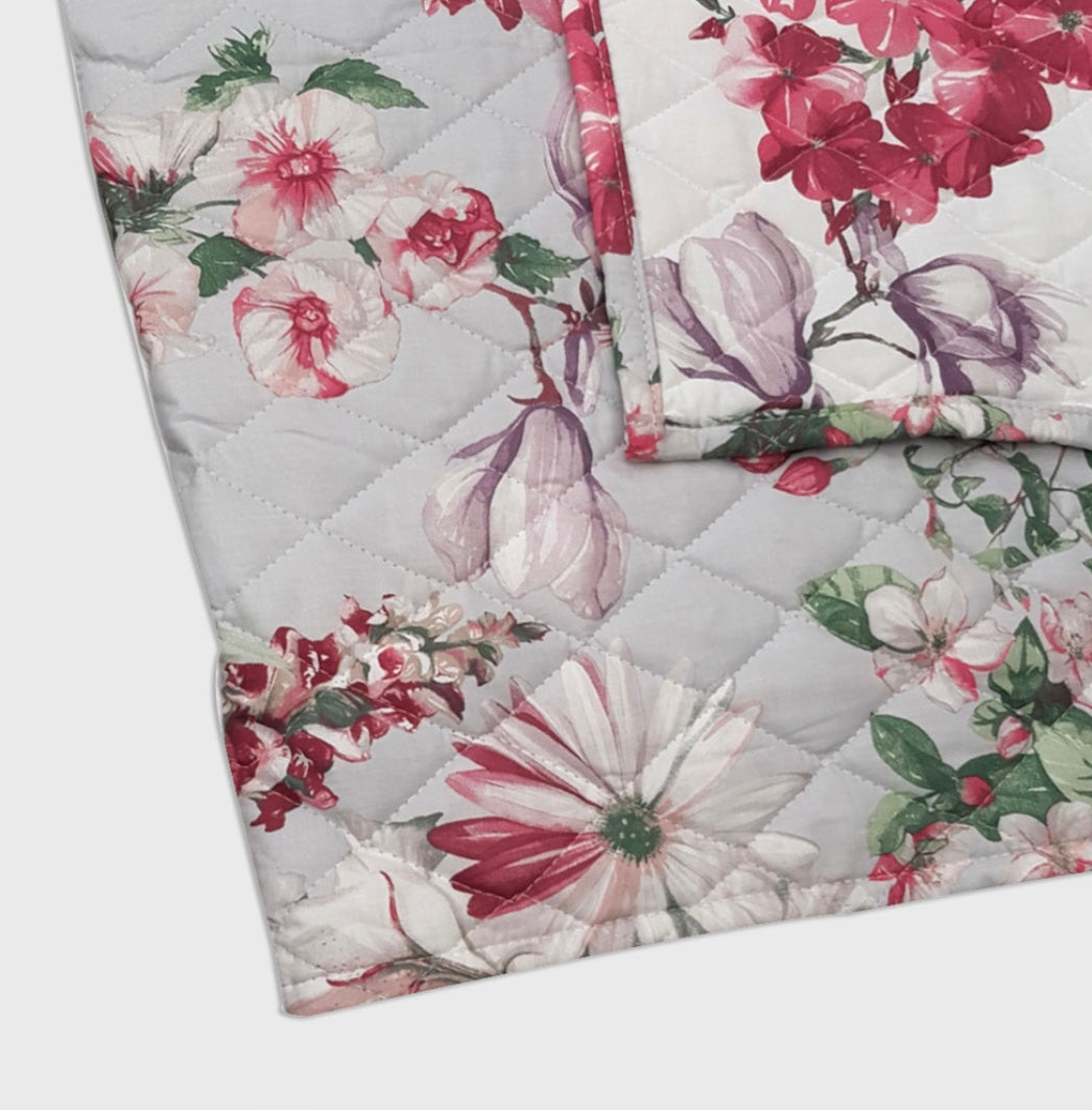 Copriletto trapuntato Orleans Mirabello var. Fucsia