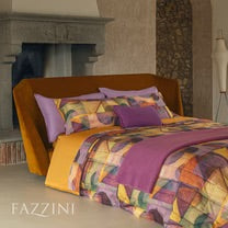 Parure copripiumino piazza e mezzo Paracas Fazzini var. Zucca Malva