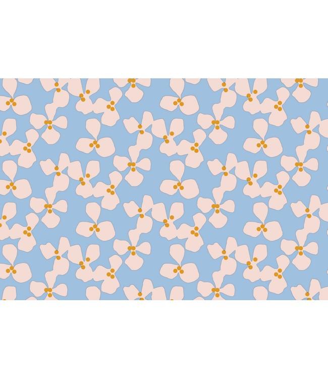 Sottopiatto AntiScivolo dis. Poppy Baby Blue