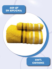 Coppia asciugamani Malizia Daltex Giallo