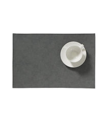 Sottopiatto in pelle vegana var. Storm Grey