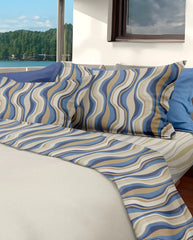 Completo letto piazza e mezzo Marc Le Vie del Cotone var. Albicocca