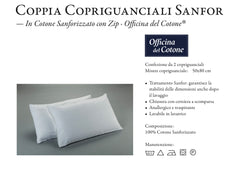 Coppia copriguanciale in Cotone Sanforizzato