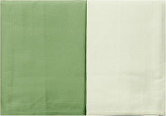 Copripiumino raso di cotone matrimoniale Incanto Riviera Muschio Avorio