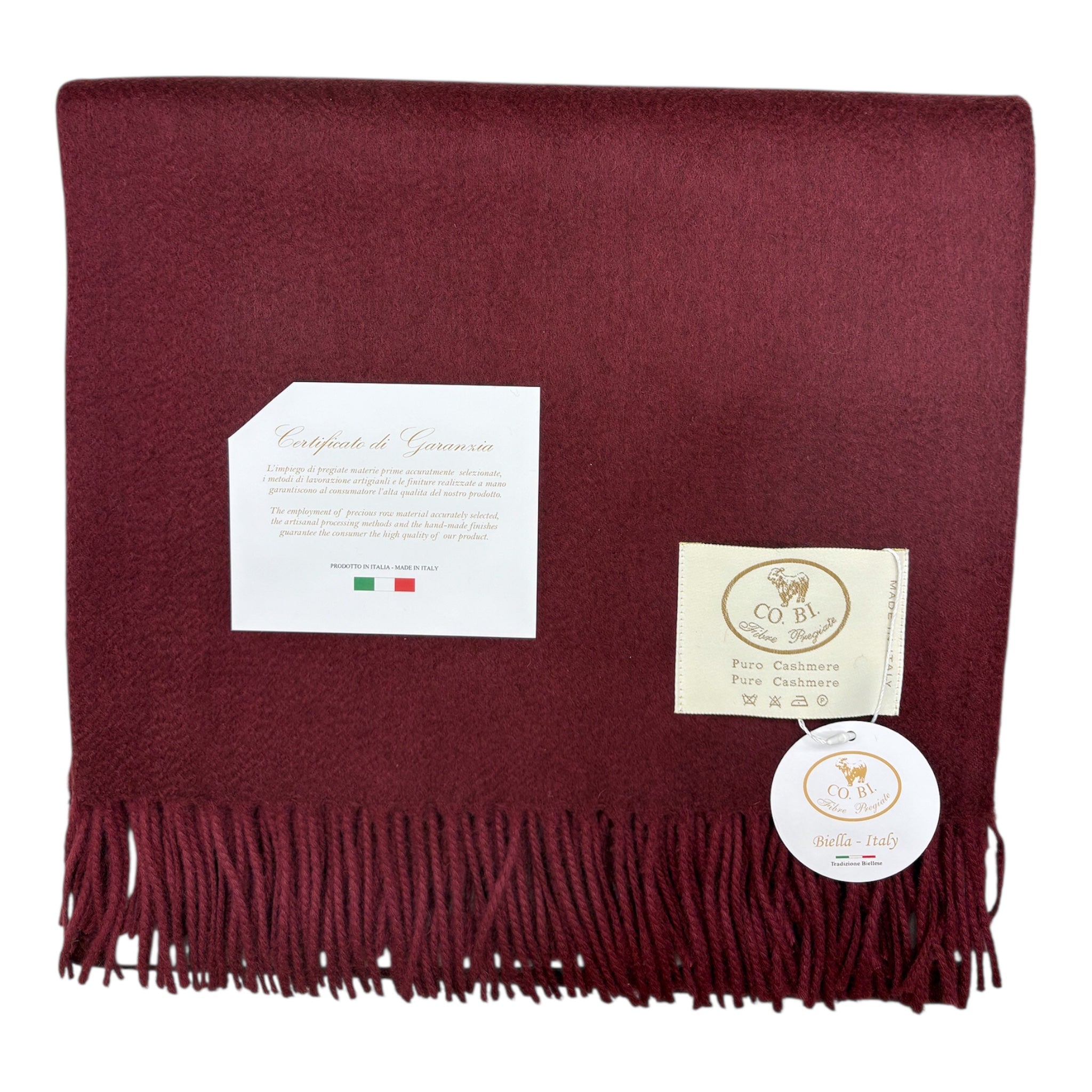 Plaid con frange Rey Puro Cashmere