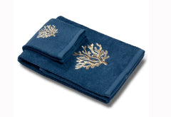 Coppia spugna ricamata Coralli Avio