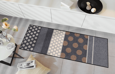Efia Tappeto o zerbino 60x180 cm disegno Glamour Dots