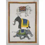Canovaccio Puro Lino Barnum Elefanti