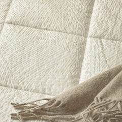 Trapunta matrimoniale Arena Fazzini Atelier var. Offwhite