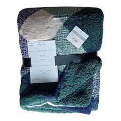 Coperta matrimoniale Innsbruck var. Verde/Blu