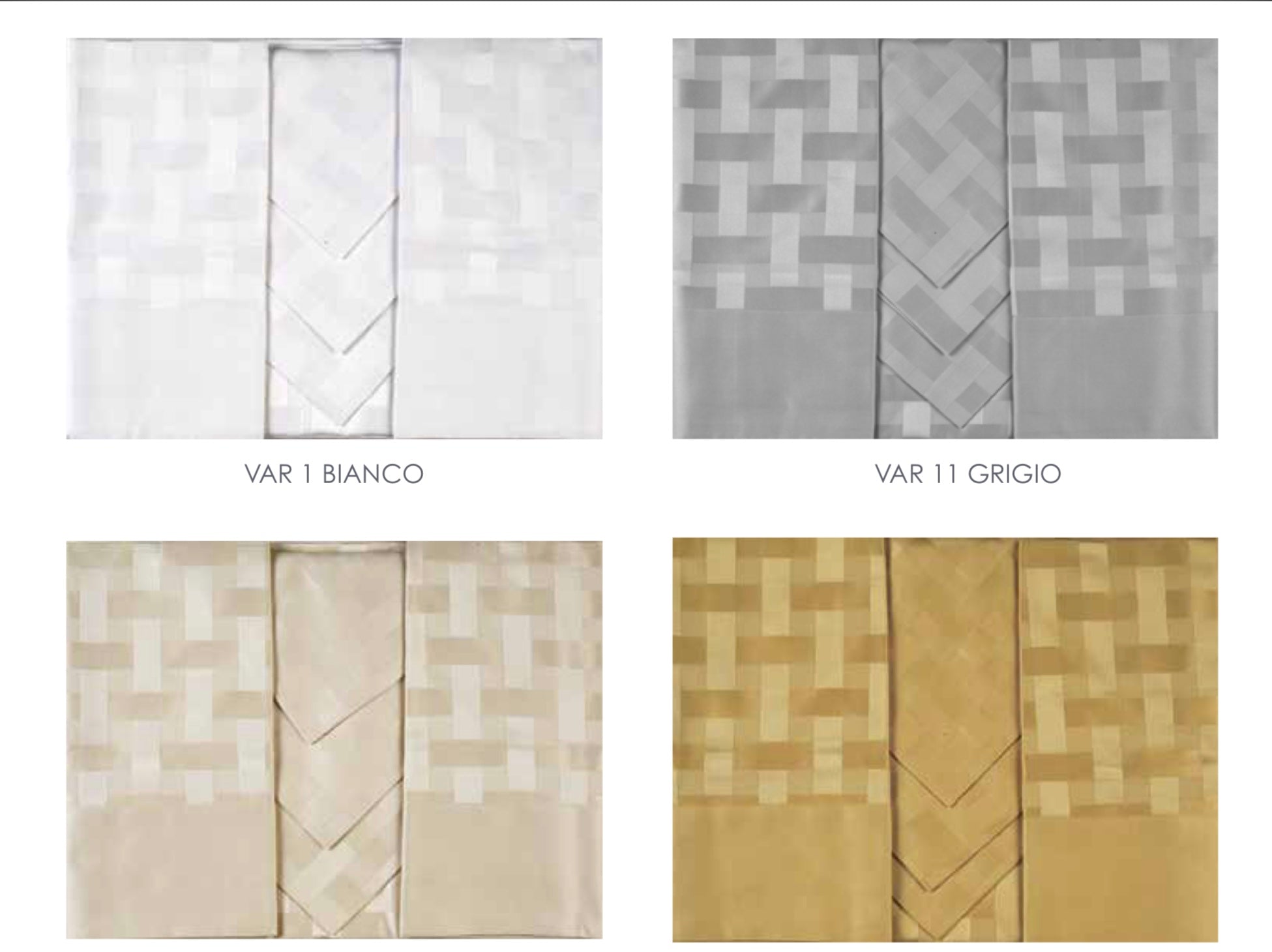 Tovaglia da TAVOLA JACQUARD Intrecci x 12 var. Grigio