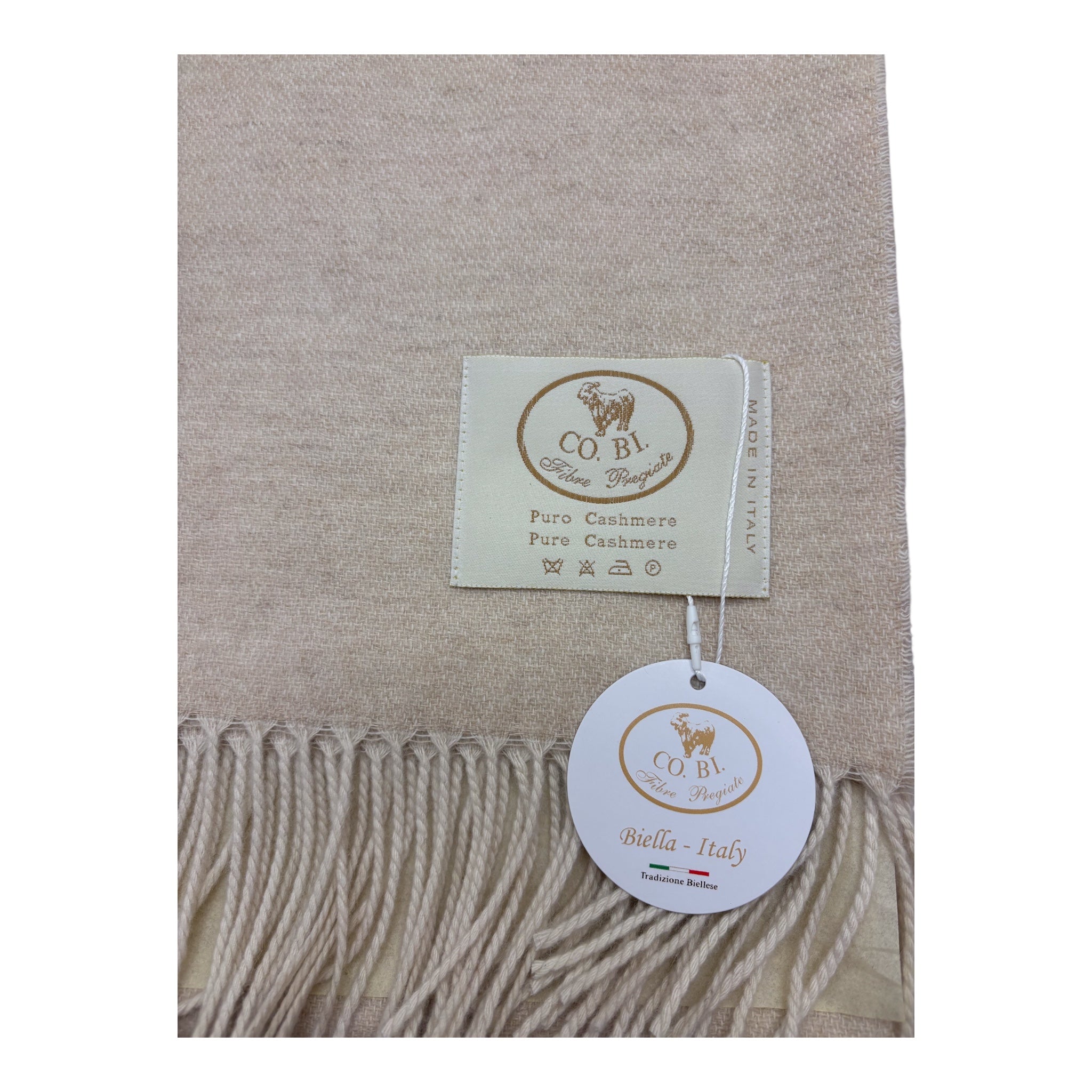 Plaid con frange Double Puro Cashmere