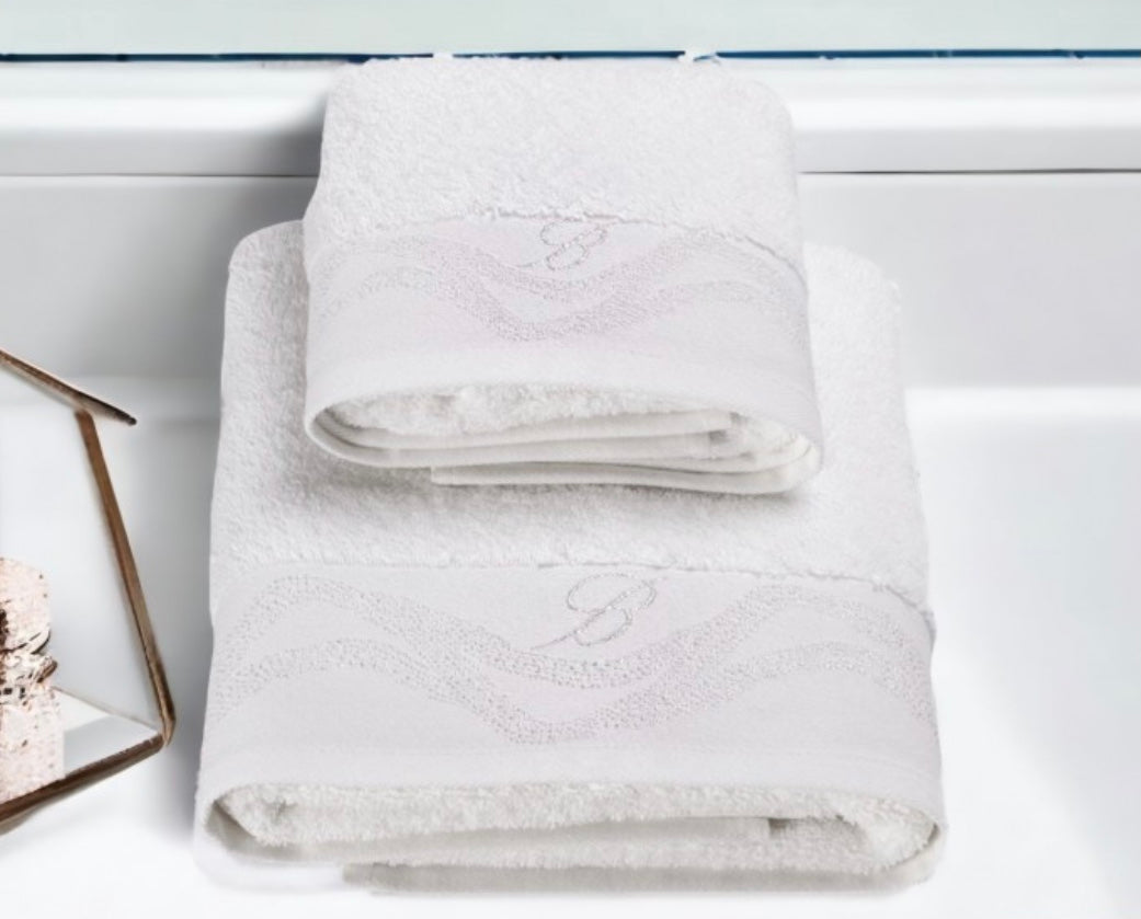Set bagno 1+1 Crystelle Blumarine panna