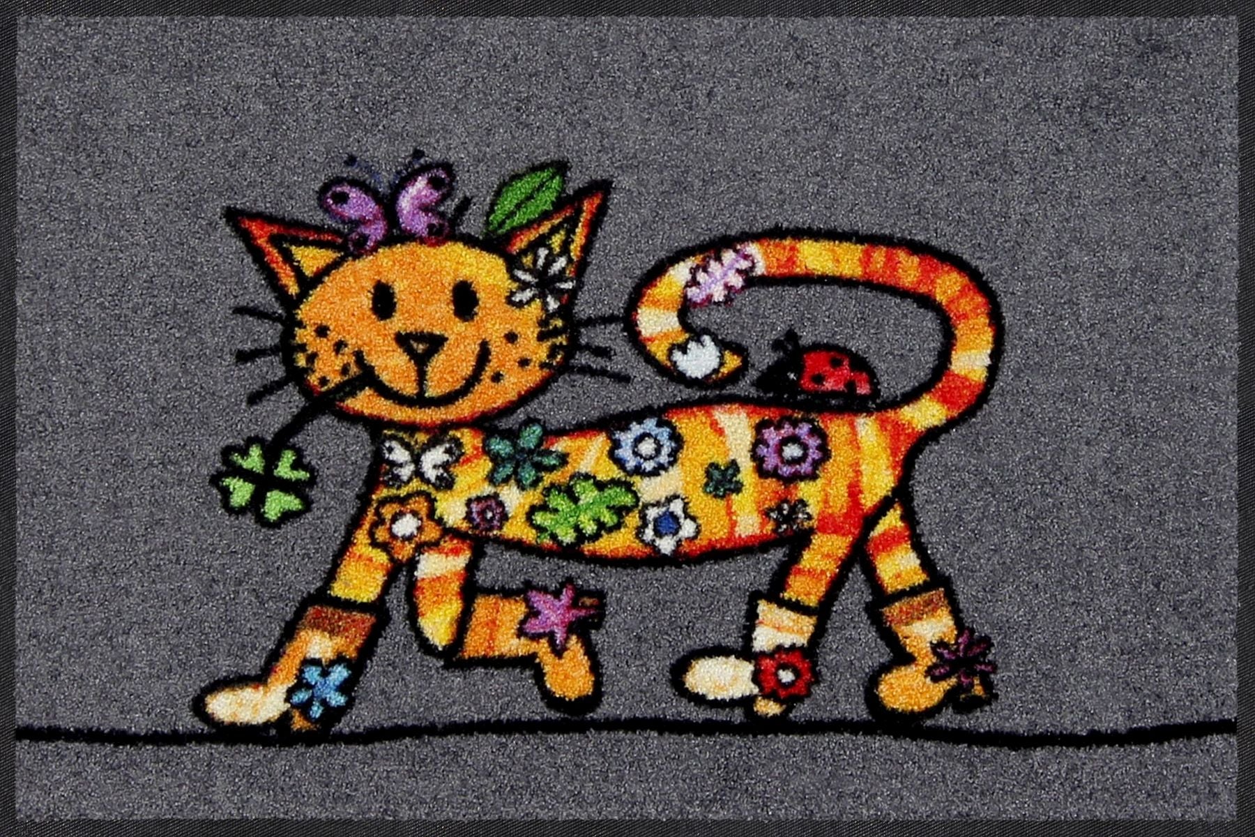 Efia Tappeto o zerbino 50 x 75cm disegno Funky Cats