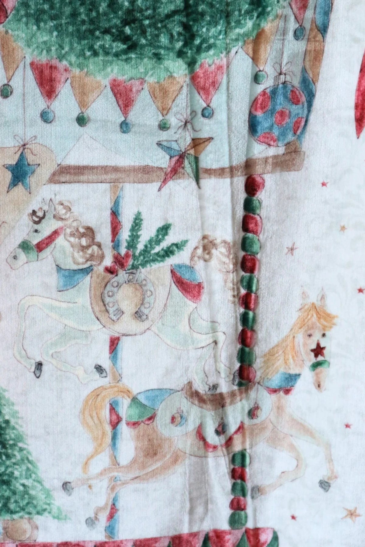 Plaid natalizio La Giostra di Amelie Nuvole di Stoffa