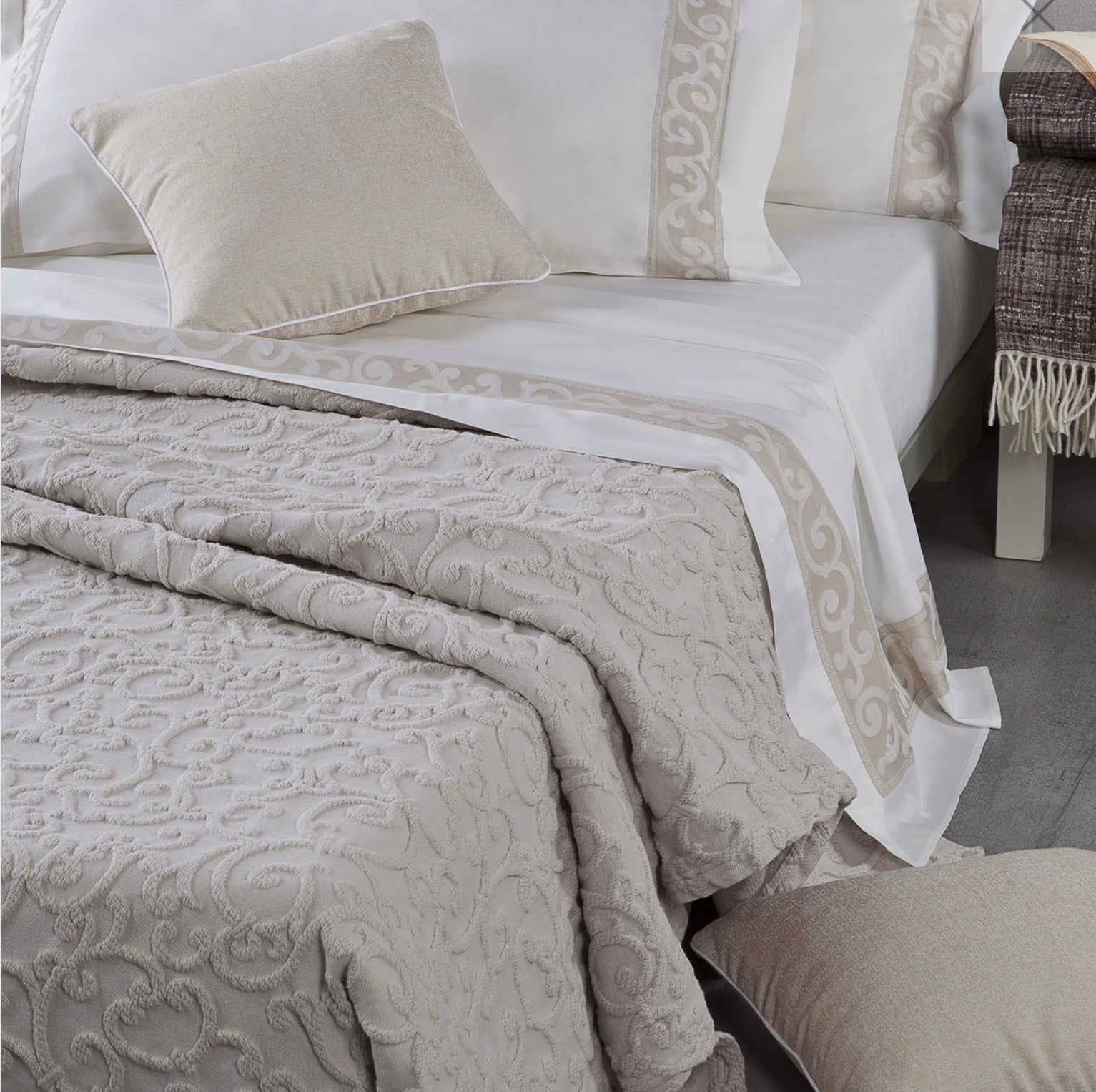 Copriletto San Marco Mirabello grigio