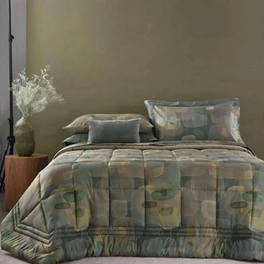 Trapunta matrimoniale Aqua var. Eucalipto Revéer