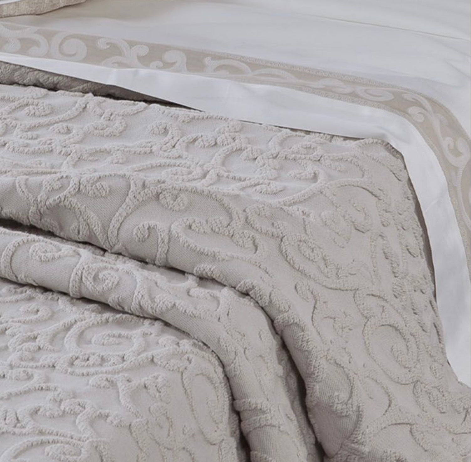 Copriletto San Marco Mirabello grigio