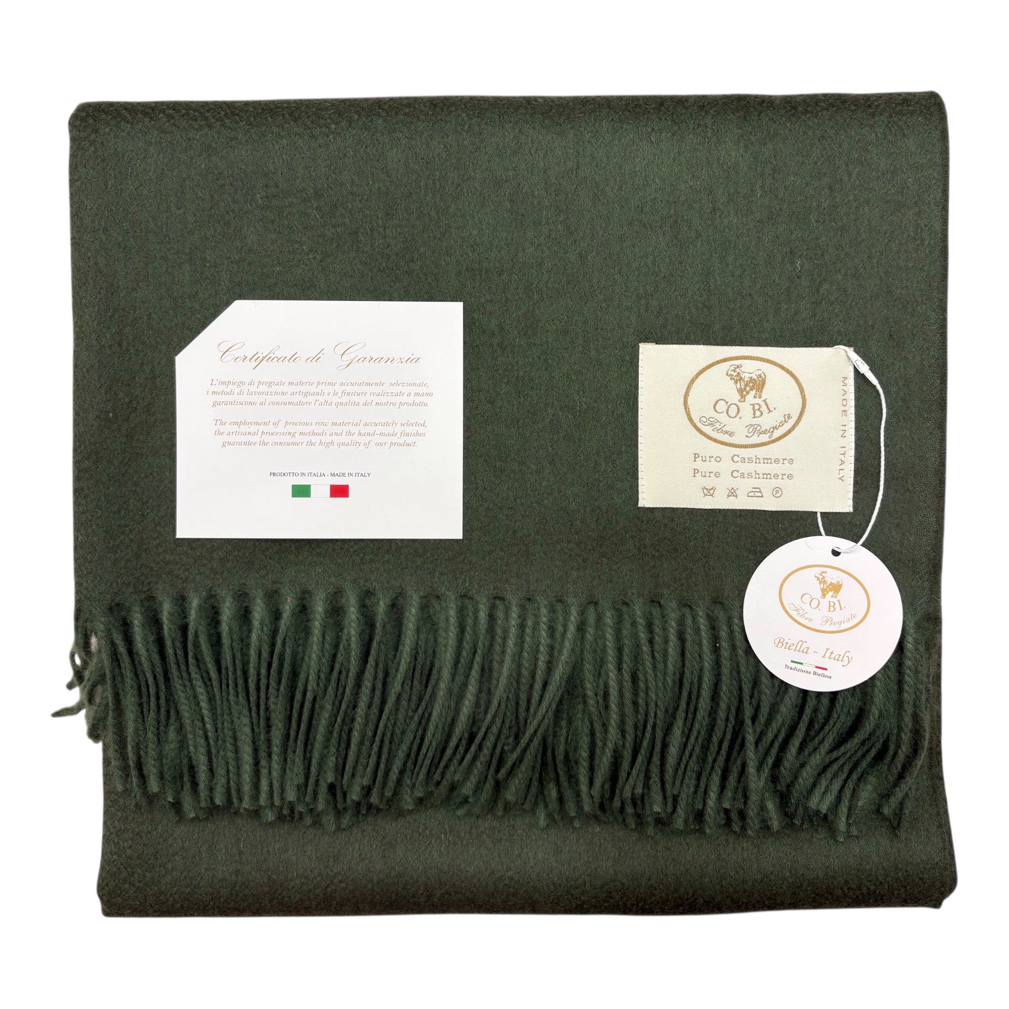 Plaid con frange Rey Puro Cashmere