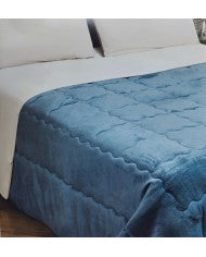 Trapunta matrimoniale Sofficiosa var. Petrolio