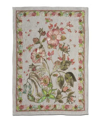 Strofinaccio in 100% Canapa dis. Occitane Rosa Tessitura Toscana Telerie