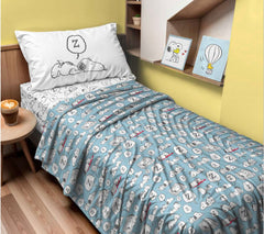 Completo letto singolo Peanuts Zzz