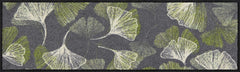 Efia Tappeto o zerbino 30 x 100 cm disegno Gingko Allover grey