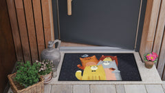 Efia Tappeto o zerbino 50 x75 cm disegno Cat Quartet