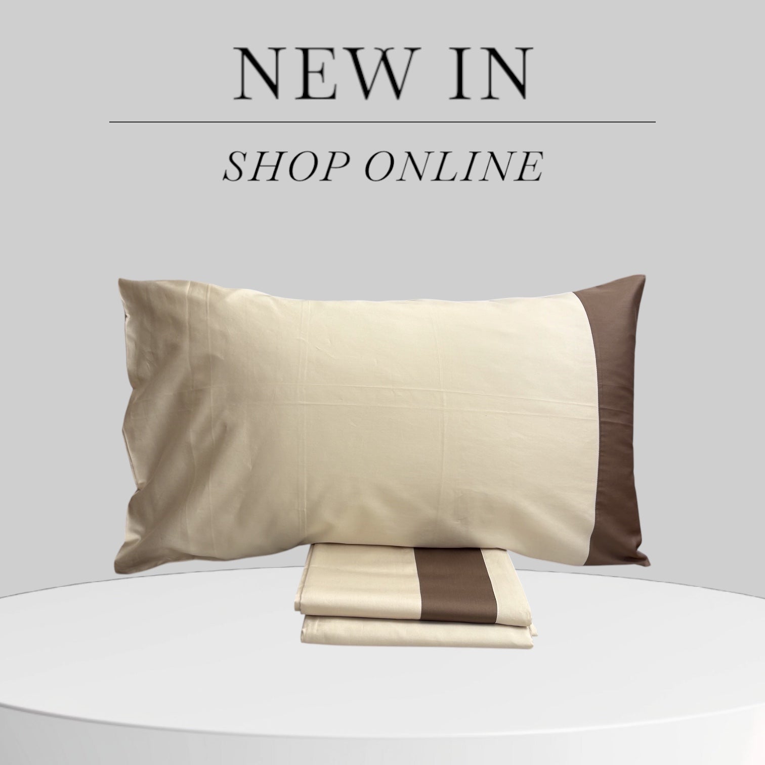 Completo matrimoniale Satin Dea Home Collection beige marrone