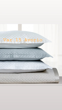 Trapuntino matrimoniale ricamato Vicky Dea Home Collection
