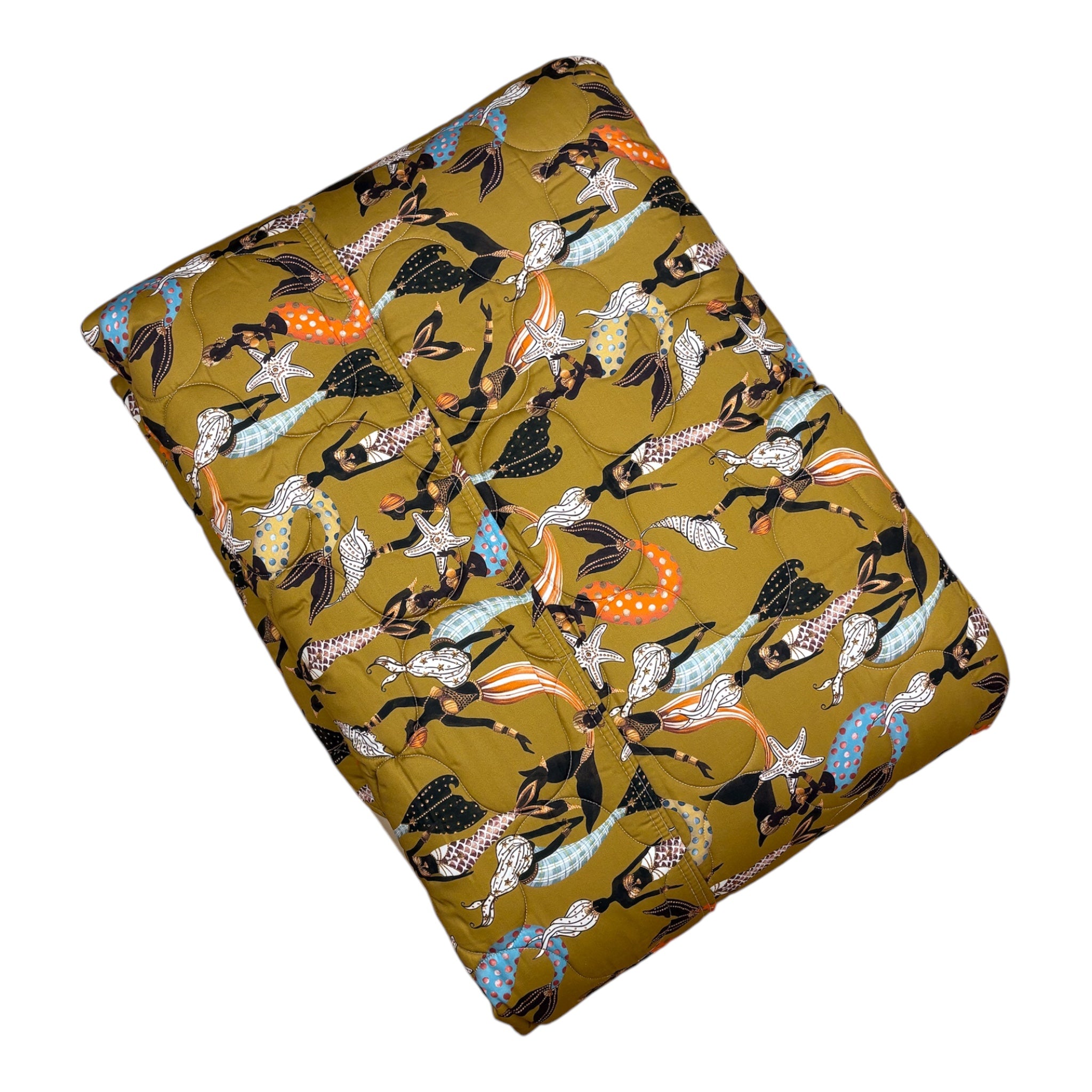 Copriletto trapuntato Sirene Dondi Home var Tabacco