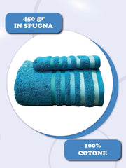 Coppia asciugamani Malizia Daltex Turchese