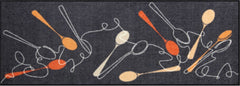 Efia Tappeto o zerbino 60 x 180 cm disegno Cucchiai di legno