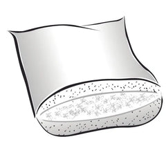 Cuscino in piuma President Daunen Step