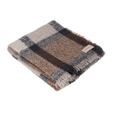 Plaid Bouclé Fazzini var. Cammello/Marrone