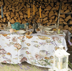 Tovaglia rotonda Puro Lino - REEF  - Tessitura Telerie Toscane -