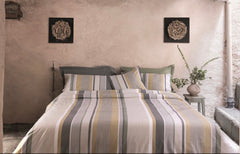 Completo Copripiumino matrimoniale Gastone | Bossi | var. Grigio