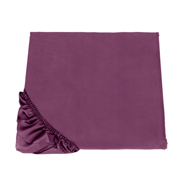 Lenzuolo con angoli due piazze color Prugna 18- Arianna | Fazzini